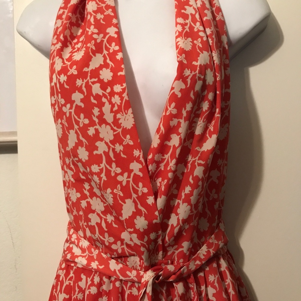 Jumpsuit / romper , backless  & open front v style